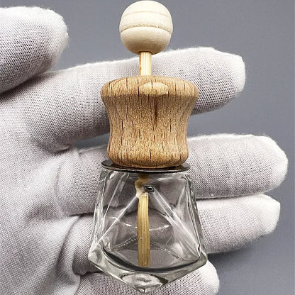 1 Pack Air Freshener Car Perfume Clip Essential Oil Diffuser Vent Empty Glass Bottle Decoration Aromatherapy Glass Bottle
