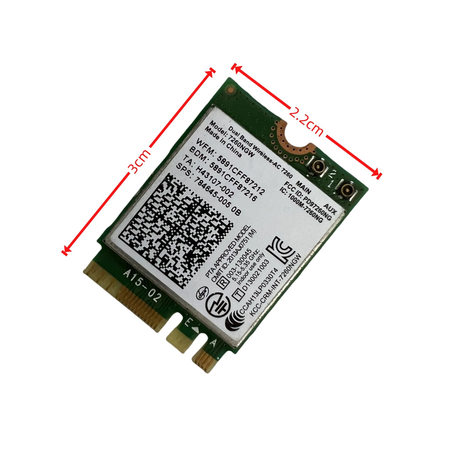 For Lenovo ThinkCentre M710Q M720Q M920Q M920X Wifi Antenna Cable Card 7260AC WiFi Wireless Network Card