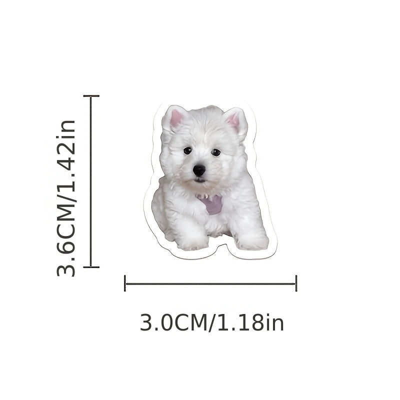 100pcsRealistic puppy sticker Cute Dog and Puppy Animal StickersinsStylish and Cute Pet Wall and Desktop Stickers