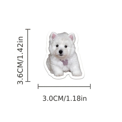 100pcsRealistic puppy sticker Cute Dog and Puppy Animal StickersinsStylish and Cute Pet Wall and Desktop Stickers