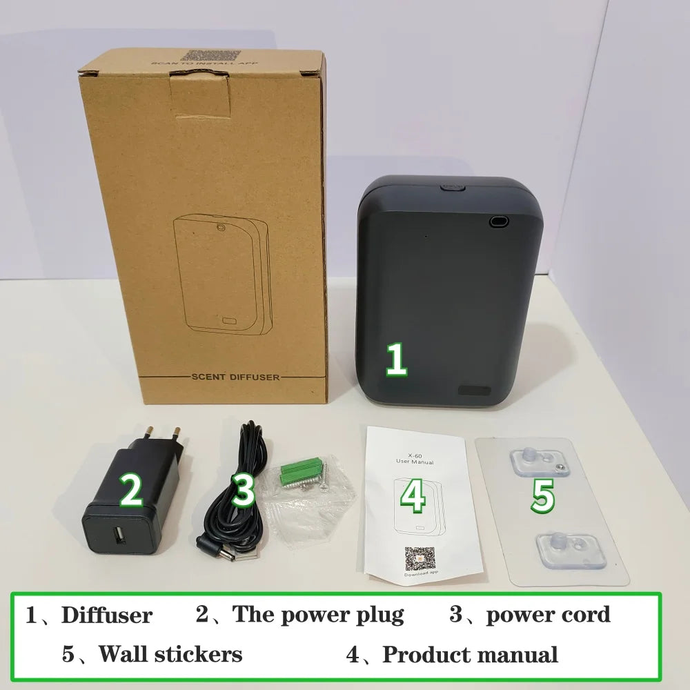 Electric Diffuser Fragrance Device Bluetooth Controlled Essential Oil Diffuser For Home 150ml Capacity Home Aromatherapy Machine