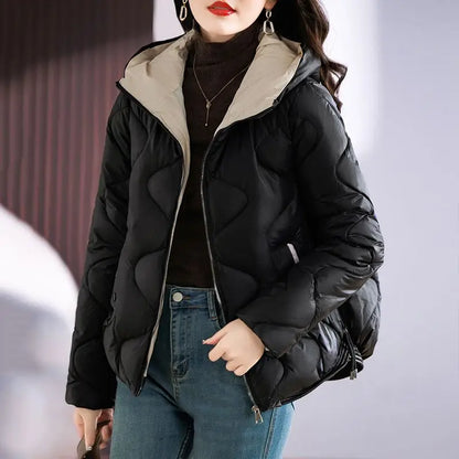 Hooded Parkas Women Winter 4XL Korean Fashion All-match Coats Thicken Keep Warm Streetwear Cold Wear Casual Female Outwear Ins