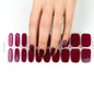 20/22Tips UV Semi cured Gel Nail Stickers Waterproof Long Lasting Full Gel Nail Wraps Press On Nail Decal DIY Manicure