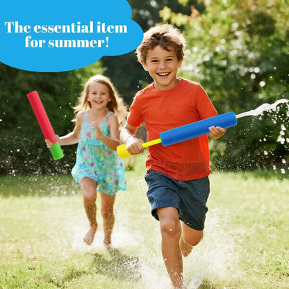 6/8Pcs Foam Water Guns Toys for Kids Long Range Water Squirter Blaster Soaker Guns Fighting Game for Outdoor Beach Swimming Pool