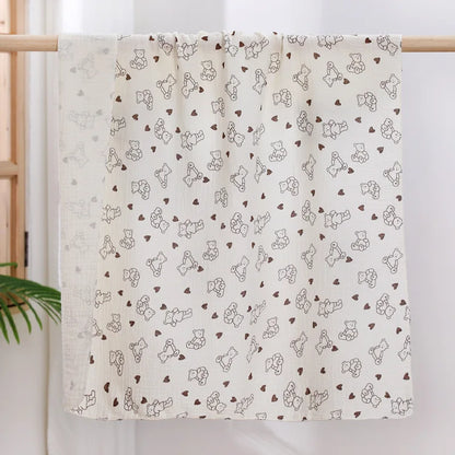Baby Receive Blanket for Newborn Cotton Muslin Swaddle Blanket Bedding Infant Bath Towel Baby Items Mother Kids