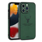 Luxury Business Leather Bumper Case For iPhone 17 Air 16 15 14 13 12 11 Pro Max Mini Plus Shockproof Soft Deer Head Back Cover