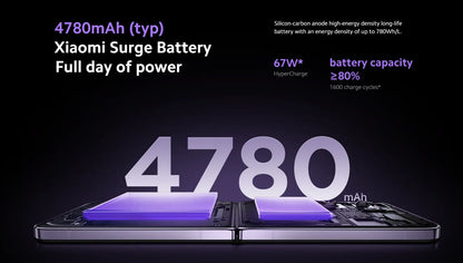 Global Version Xiaomi MIX Flip Dragon 8 Gen 3 device photo Leica 50MP Hyper charger screen "6,86Hz 67 W 12 Go