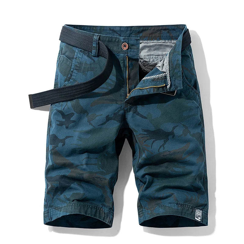 New Summer Men Cargo Camouflage Shorts Mens Cotton Beach Multi Pocket Shorts Man Spring Casual Joggers Shorts Male Dropshipping