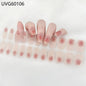 16/20/22Tips Semi-Cured Gel Nail Wraps Full Cover Manicure DIY Waterproof Long Lasting Gel Nail Stickers set for UV Lamp Need