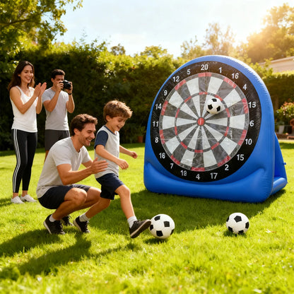 Inflatable Football Soccer Target Mat Outdoor Indoor Shooting Practice Game Toys for Children