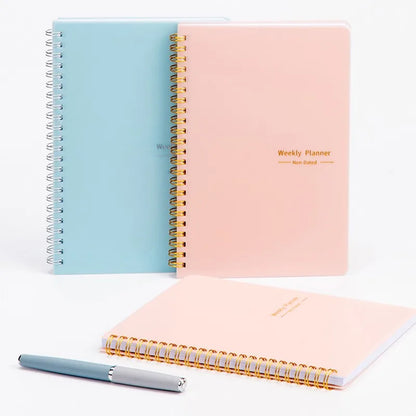 2024 Weekly Planner Agenda A5 Notebook Planner Pouch 52 Weeks Planner Schedules Stationery School Office Supplies Stationery