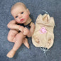 20Inch Already Painted Reborn Baby Kit LouLou Awake With Hair and Eyelashes 3D Painted Skin Unassembled DIY Handmade Doll Parts