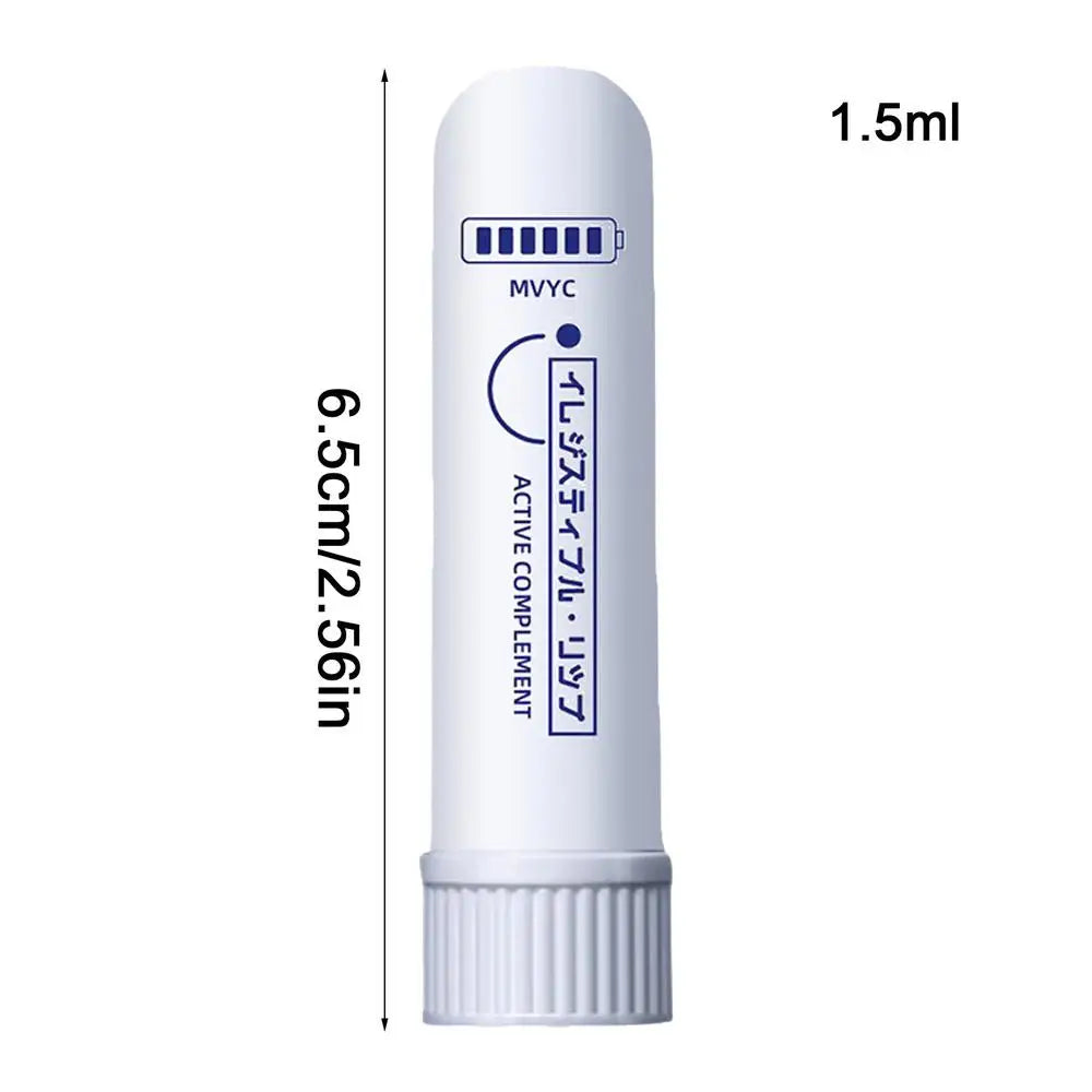 Peppermint Oil Sobering Refreshing Energy Stick Eucalyptus Oil Nasal Inhaler Sober Stick Driving Anti-drowsiness Cool Nasal