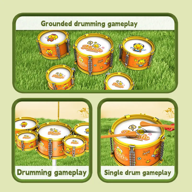 Drums, Jazz Drums, Music Enlightenment for Children and Babies, Toys, Imitation Musical Instruments, Beginners Practicing Music