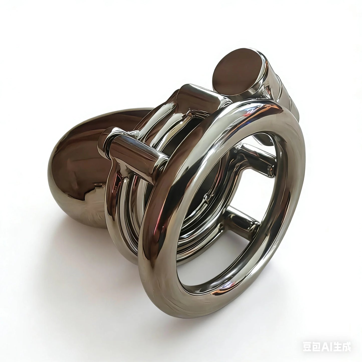 Fully Enclosed Chastity Cage Inescapable Men Steel Cock Cage BDSM Bondage Cbt Device Anti Pullout Metal Male Chastity Device