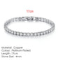 Fashion Multicolor Tennis Bracelet for Women 2.5/3/4/5mm Zirconia Charm Designer Tennis Chain Men Bracelet Wedding Jewelry KC128