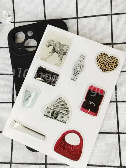 personal phone case dome epoxy sticker silicon resin ipad label popular decorative crystal gel logo jelly cute DlY glass shapes