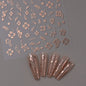 1pcs 3D Bronzing Gold Love Heart Nail Art Stickers Y2K Holographic Stars Sun Starlight DIY Nail Decals Heart Manicure Decoration