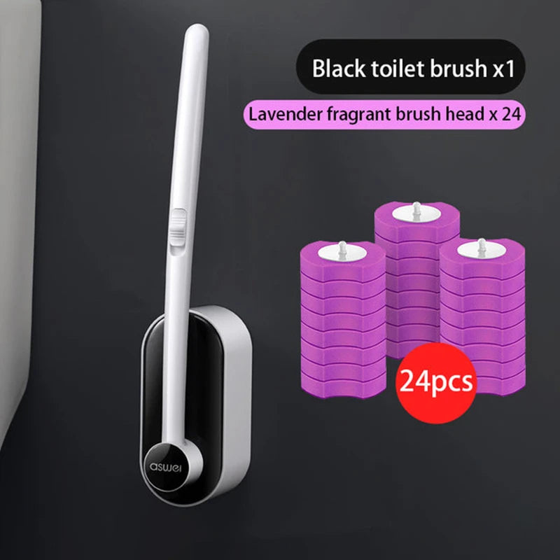 Disposable Toilet Brush Without Dead Angle Cleaning Tools Household Long Handle Cleaner Brush Bathroom Accessories For Toilet