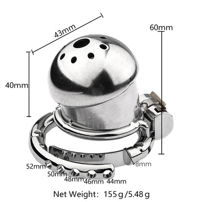 2025 Adjustable Clasp Chastity Cage Sex Toys for Men Metal Penis Ring Sleeve Bdsm Penis Bondage Erotic Urethral Lock Cock Cage