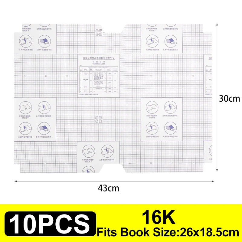 10-30Pcs A4/16K/22K Matte Clear Self-adhesive Book Cover Wrap Waterproof Textbook Skin Sleeve Students Book Wrapping Supplies