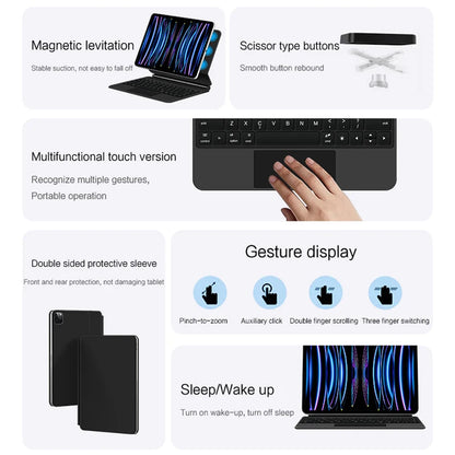 TouchPad Magic Keyboard for iPad Air 11 13 M4 2026 M3 M2 iPad 10 10th Air 4 5 6 iPad Pro 11 12.9 13'' M5 M4 Smart Cover Backlit