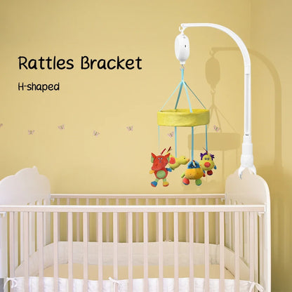Baby Crib Hanging Rattle Toys Holder Arm Bracket Infant Mobile Bed Bell DIY Rotating Hanging Clip Holder Stroller Accessories
