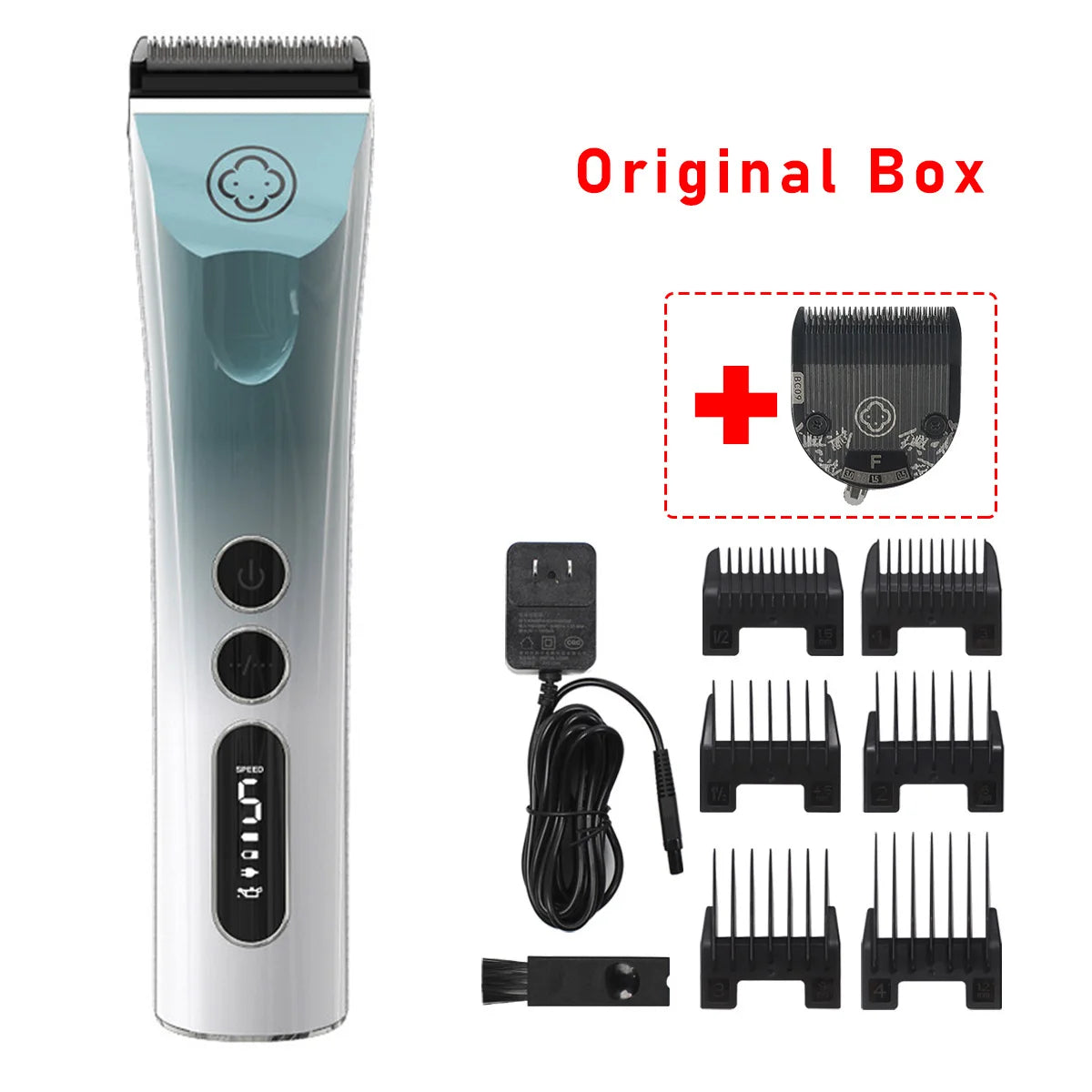 Madeshow 982F 986F Professional Hair Clippers Hair Trimmer Men's Adjustable Cordless Hair cutting Machine Barbers Beard Trimmer