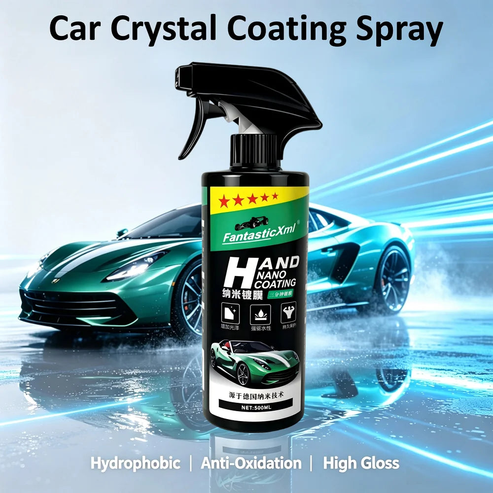 This 500ml large-capacity nano-ceramic paint coating protective liquid is suitable for DIY paint repair, anti-oxidation, anti-fading, hydrophobic, and anti-fouling applications. One bottle can be used on multiple car models a