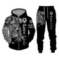 Spring and Autumn Men's Tracksuit 3D The Lion Print Zipper Hoodies Sweatshirts Pants Sets Casual Mens Clothing Women's Tracksuit