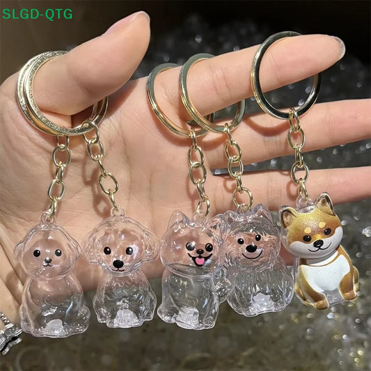 New Clear Puppy Hair Memorial Keepsake Capsule Pet's Dog Fur Container DIY Pendant Keychain Decor Pet Lovers Home Display Gifts