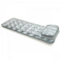 Inflatable Floating Pool Mattress with Integrated Pillow and Cup Holder, Durable Pvc Material, Sunbathing Float