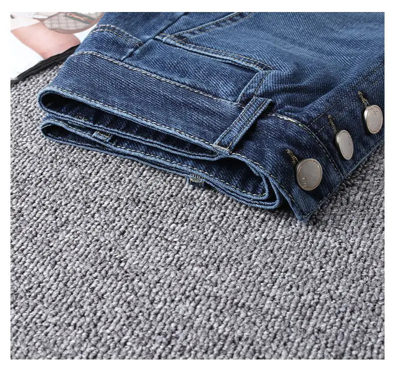 Denim Skirt Women's 2026 Spring/Summer New Slim High Waist Split One Step A-line Wrap Hip Skirts Female Casual Clothing