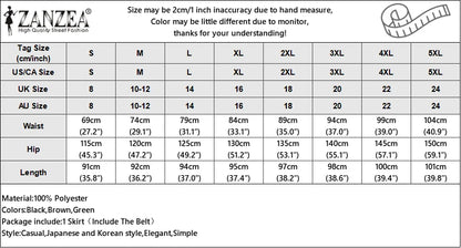ZANZEA Elegant Maxi Skirts 2026 Women Elastic Waist Jupes Casual Faldas Saia Belted High Waist Fashion Solid Street Overskirts