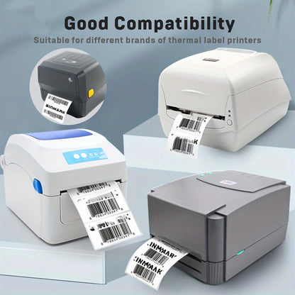 Thermal Paper Label for Warehouse & Logistics - High-Quality Adhesive Labels with Pre-Drilled Holes, Durable Blue，70*40mm
