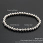 MHS.SUN Trend Stretch Stainless Steel Bracelets Gold Sliver Color 2MM 5MM 8MM Stacked Ball Beaded Bracelet For Women Men Jewelry