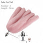 Sexy Multi Taile False Fox Tail with Separable Metal Butt Plug Anal Sex Toys for Couple BDSM Role Play Adult Products
