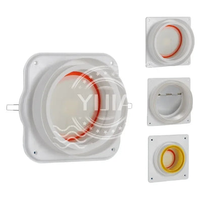 1PCS Bathroom Check Valves Pipe Ventilator Air Valve Backdraft Damper Duct Preventer Backflow Back Draft Damper Home Improvement