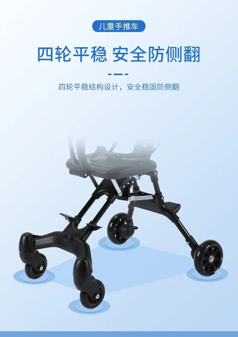 Easy Assembly DIY Pet Stroller Portable Foldable Cart Breathable Travel Carrier for Small Breed Dogs Cats Outdoor Walking
