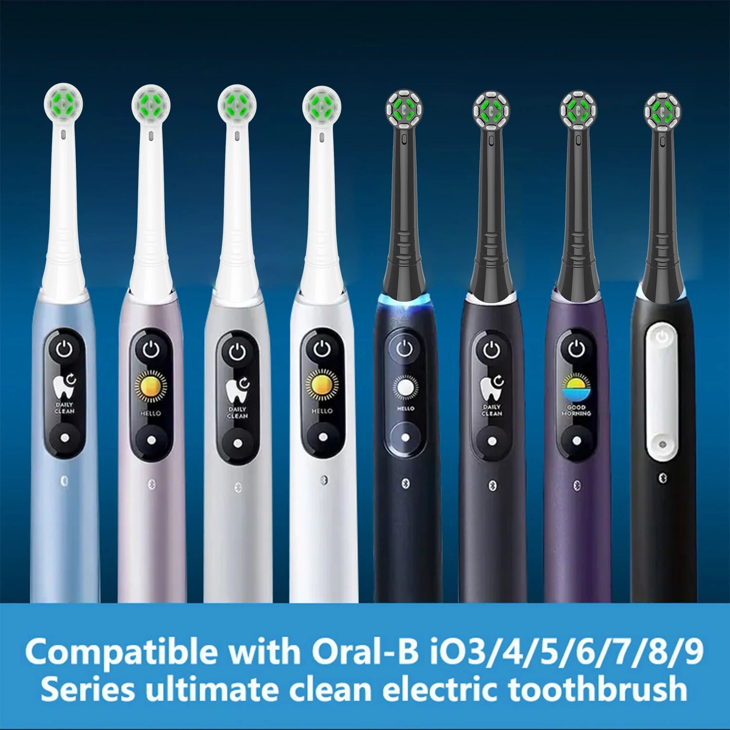 4/8/12/16pcs Replacement Brush Heads Compatible with Oral B IO 2/3/4/5/6/7/8/9/10 Electric Toothbrush Heads