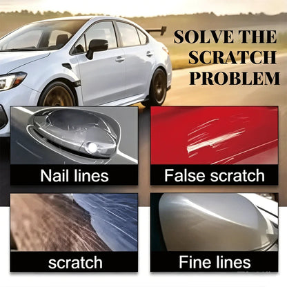 Car Wheel Hub Scratch Refurbishment Paste, Tire Rim Scratch Paint Repair Paste - Aluminum and Steel Rings Dent Restore Care