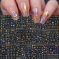 30 Sheets Christmas Nail Art Stickers Self Adhesive 3D White Snowflake Nail Decals Xmas Nail Supplies Christmas Manicure Sliders