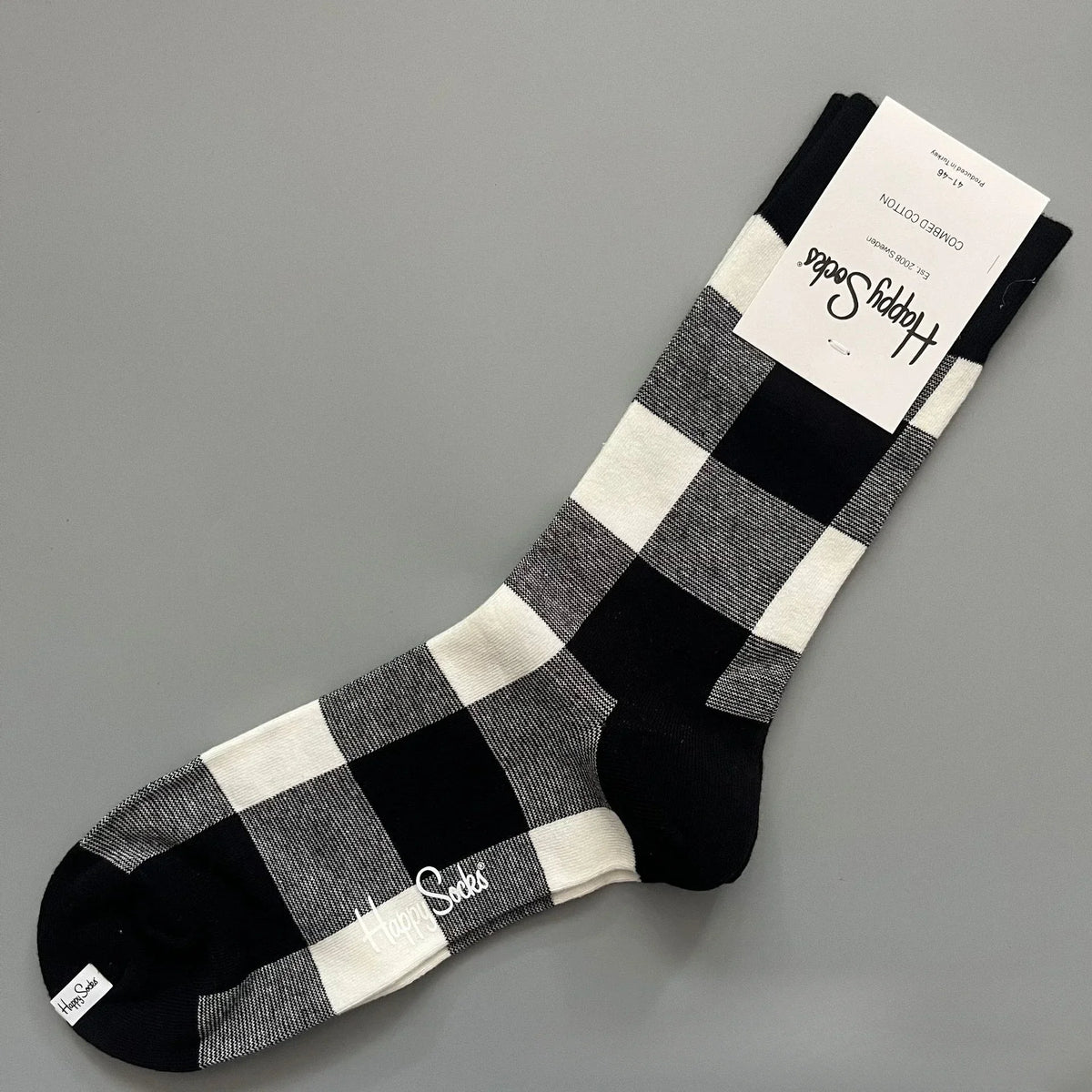 Cotton Happy Socks Men's Classic Crew Sock Shoe Size 10 - 13 Soft