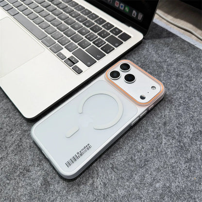 Magnetic Matte Translucent Barcode Slim Hard Case For iPhone 17 Pro Max Air 16 15 14 Plus 13 12 For Magsafe Frosted Cover Shell