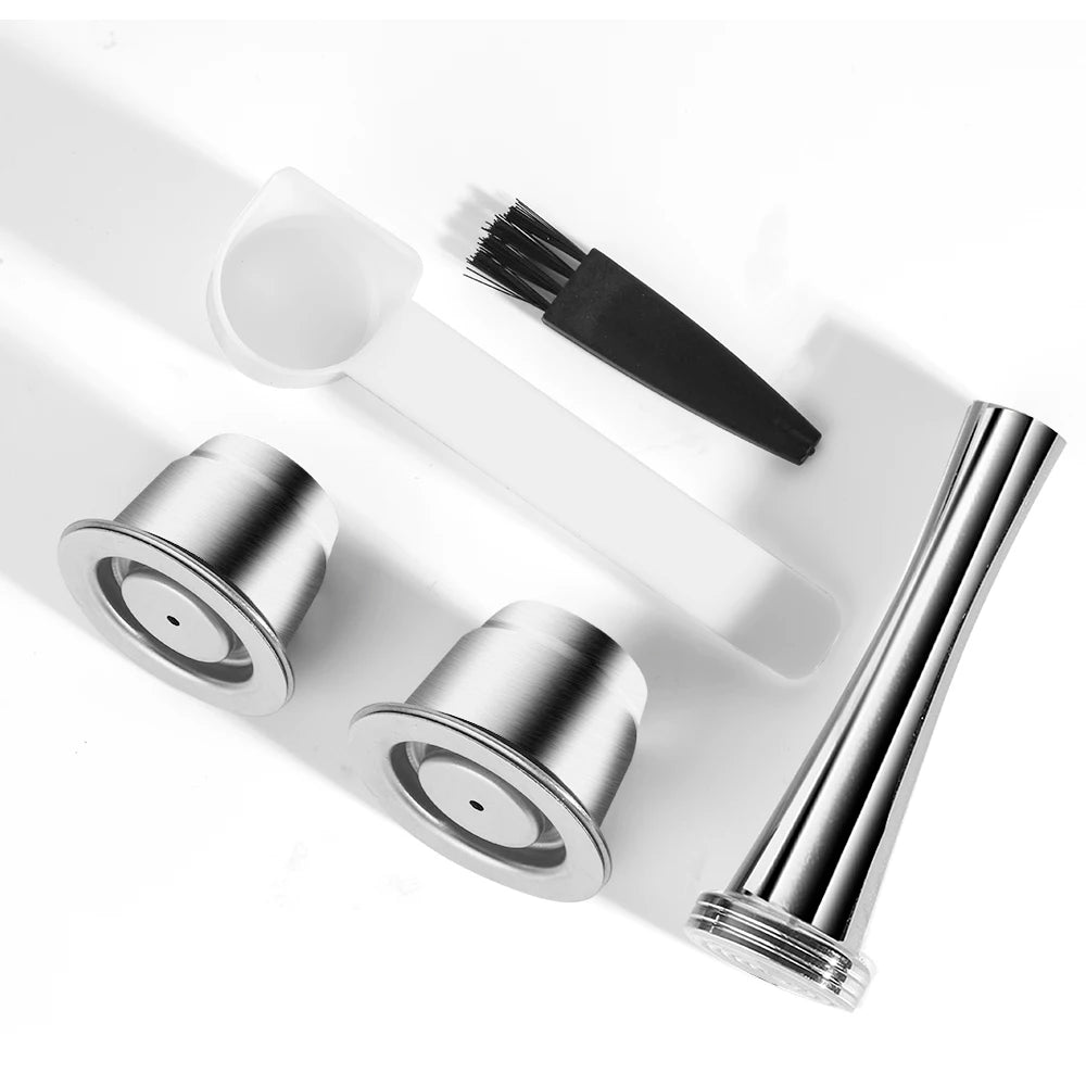 Reusable Pods for Nespresso Reusable Stainless Steel Capsule Crema Espresso Coffee Filters Reusable Pods Coffee Accessories