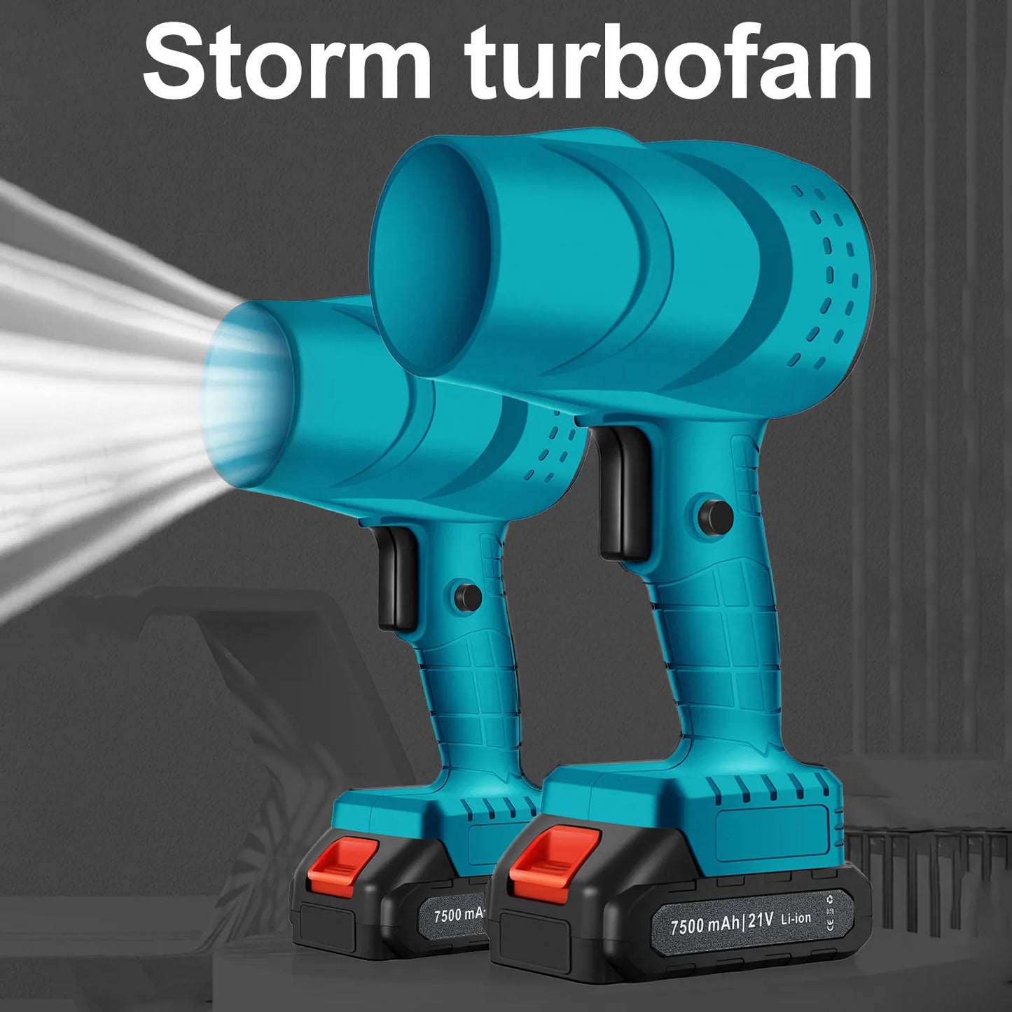 Electric Turbo Fan Blowers Dust Removal Air Blower Cordless Turbo Blower Jet Handheld Power Tools for 21V Makita Lithium Battery