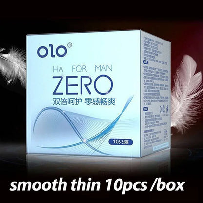 0.01 Ultra Thin Condoms For men Ejaculation delay Ice Hot Feeling Latex Condom Penis Sleeve  Vaginal Stimulation dult sex toys