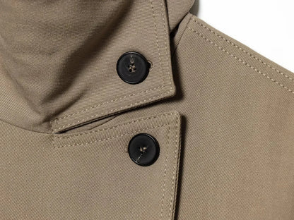 KONDALA High Street Casual Chic Women Jacket Double Breasted Stand Collar Pockets Sashes Jacket New Fashion 2026 Spring Jacket