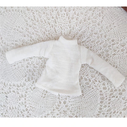 Casual Blyth Doll Clothes Rompers Plaid Pants Long Sleeve Top Suit Doll Trousers for Ymy Licca Azones Ob24 Ob27 Doll Accessories