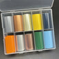 10 Patterns New Metal Nail Foils for Transfer Paper Stickers Floral Chameleon Nails Wraps DIY Water Marble Nail Art Decorations